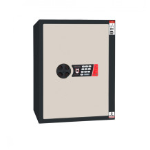 #17 SAFE S50 ELECTRO – Bezpečnostní schránka černo-bílá, 380 x 500 x 365 mm