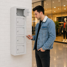 Skříň na nabíjení mobilních telefonů s 5 přihrádkami
