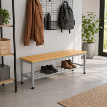 #30 BENCH 1500 SR – Šatní lavice s délkou 1500 mm s roštem na boty