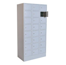 #05 BOX 24 GREY - 24-přihrádková skříň pro úschovu cenností, 1850/900/500 mm
