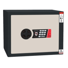#17 MINISAFE S30 ELECTRO – Bezpečnostní schránka černo-bílá, 380 x 300 x 320 mm