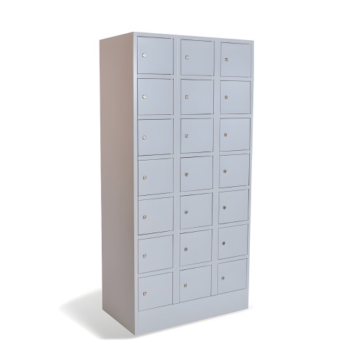 #03 BOXES 21 – 21-přihrádkový box pro úschovu cenností, 1850/900/500 mm