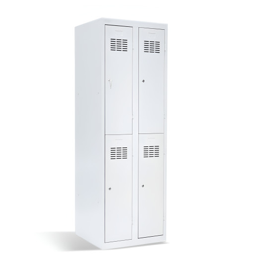 #03 MINI 4 - 4 dveřová kovová šatní skříň dělená, 1800/600/500 mm