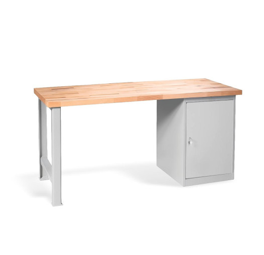 Pracovní stůl se skříňkou se 2 policemi, 1500 mm