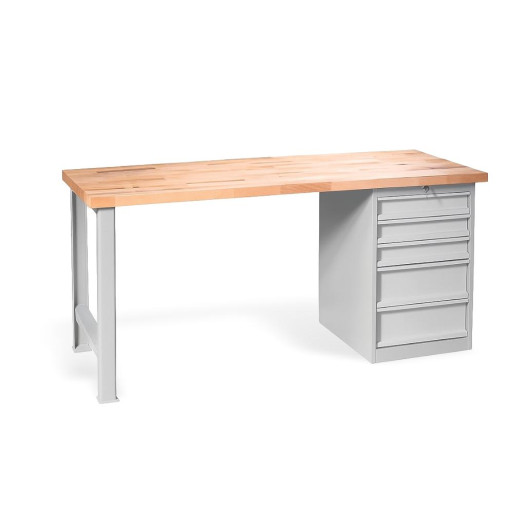 Pracovní stůl s 5 zásuvkami, 1700 mm
