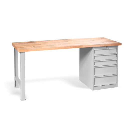 Pracovní stůl s 5 zásuvkami, 2000 mm