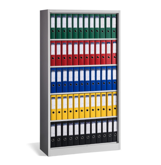 Otevřená úložná skříň se 4 policemi, se šířkou 1000 mm