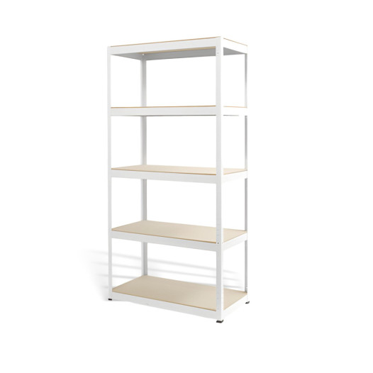 Bezšroubový regál s 5 policemi