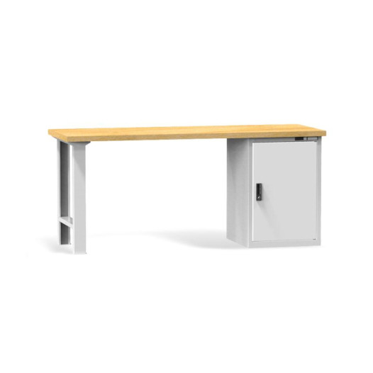 Pracovní stůl se skříňkou, 2000 mm, s nosností do 800 kg
