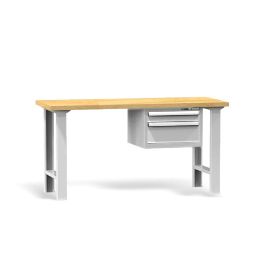 Pracovní stůl se dvěma zásuvkami, 1500 mm, s nosností do 800 kg