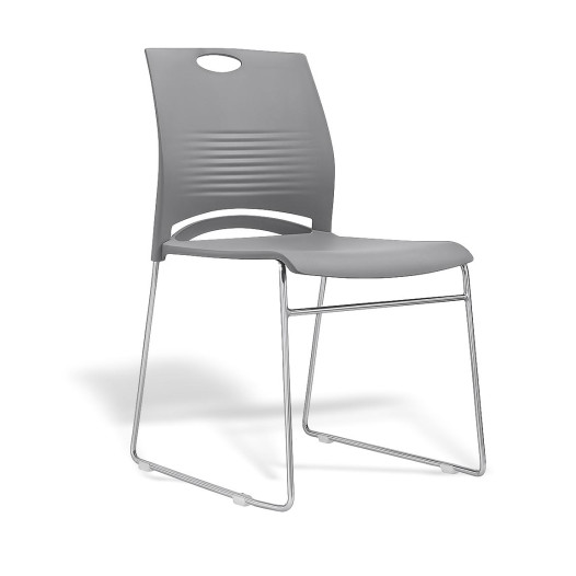 Ergonomická jídelní židle, šedá