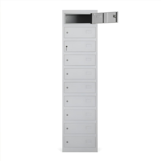 10-přihrádková skříň na úschovu cenností (demont)