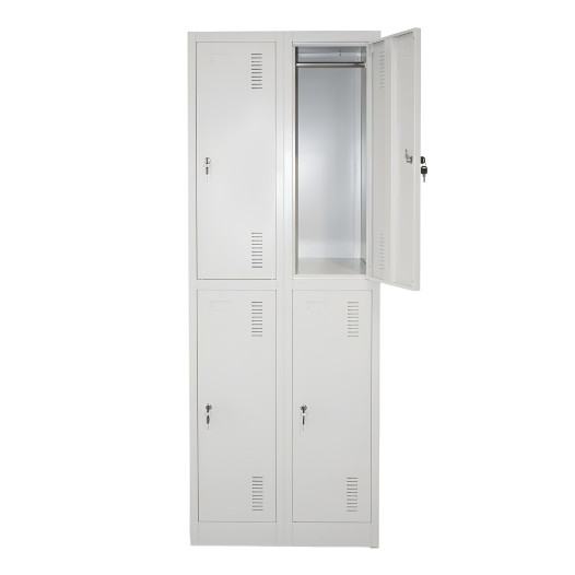 4-dveřová šatní skříň s krátkými dveřmi (demont)