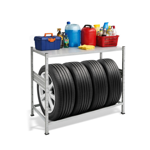 Regál na pneumatiky 1100×1060×430, 1 odkládací police