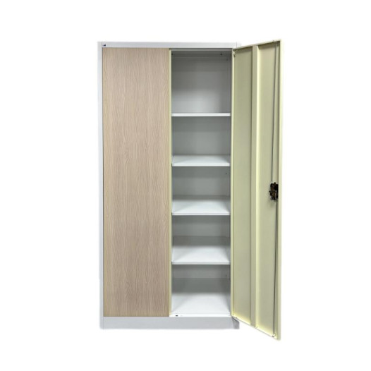 Kancelářská skříň s imitací světlého dřeva (demont)