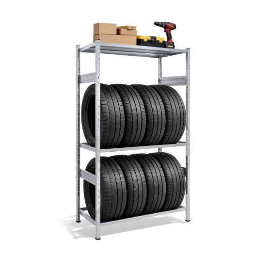 Regál na pneumatiky 2000×1060×430, 1 odkládací police