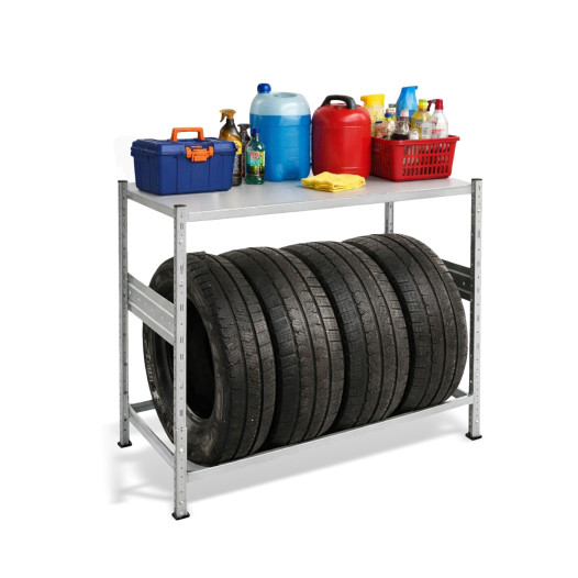 Regál na pneumatiky 1100×1060×430, 1 odkládací police