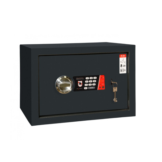 #17 MINISAFE R30 ELECTRO KEY – Bezpečnostní schránka černo-bílá, 430 x 300 x 320 mm