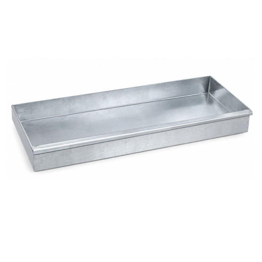 Pozinkovaná záchytná vana do chemické skříně, hloubka 580 mm, vysoká